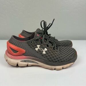 ⭐️Under Armour speedform Gemini gray and coral pink tennis shoes women’s size 6